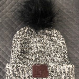 Women’s Love Your Melon Black and White Hat